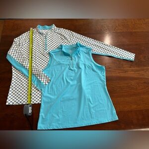 Women's Golf TAIL Sleeveless Polo Top with Matching Zipper Pullover Set